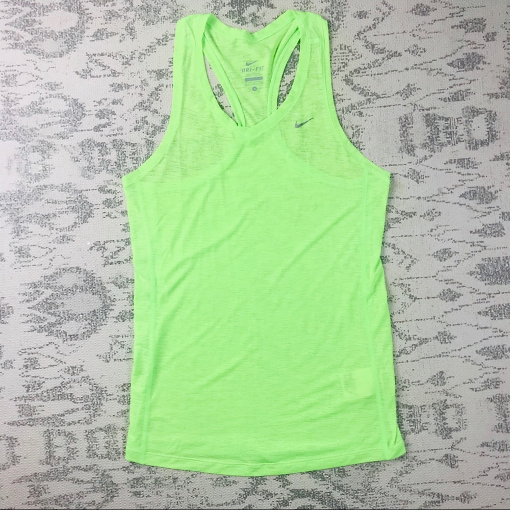 Nike DriFit Lime Green Tank